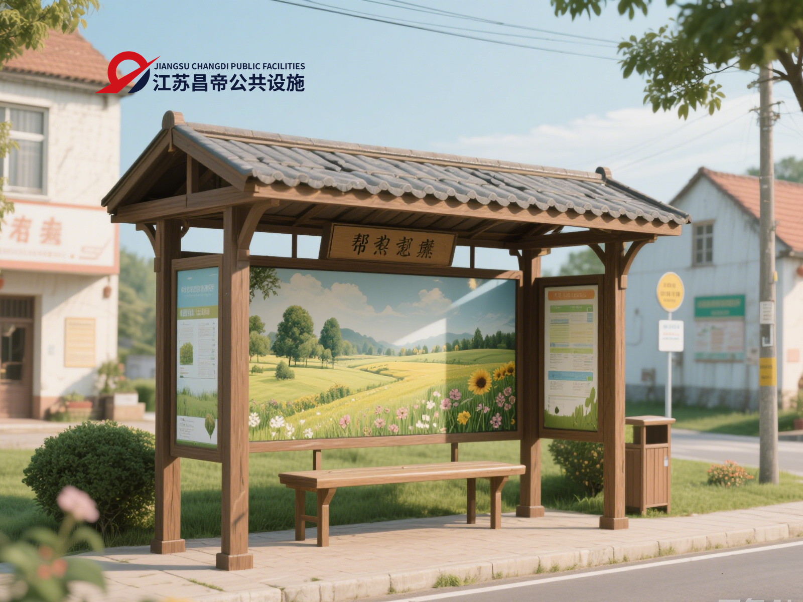 织密农村交通网，候车亭变身 "